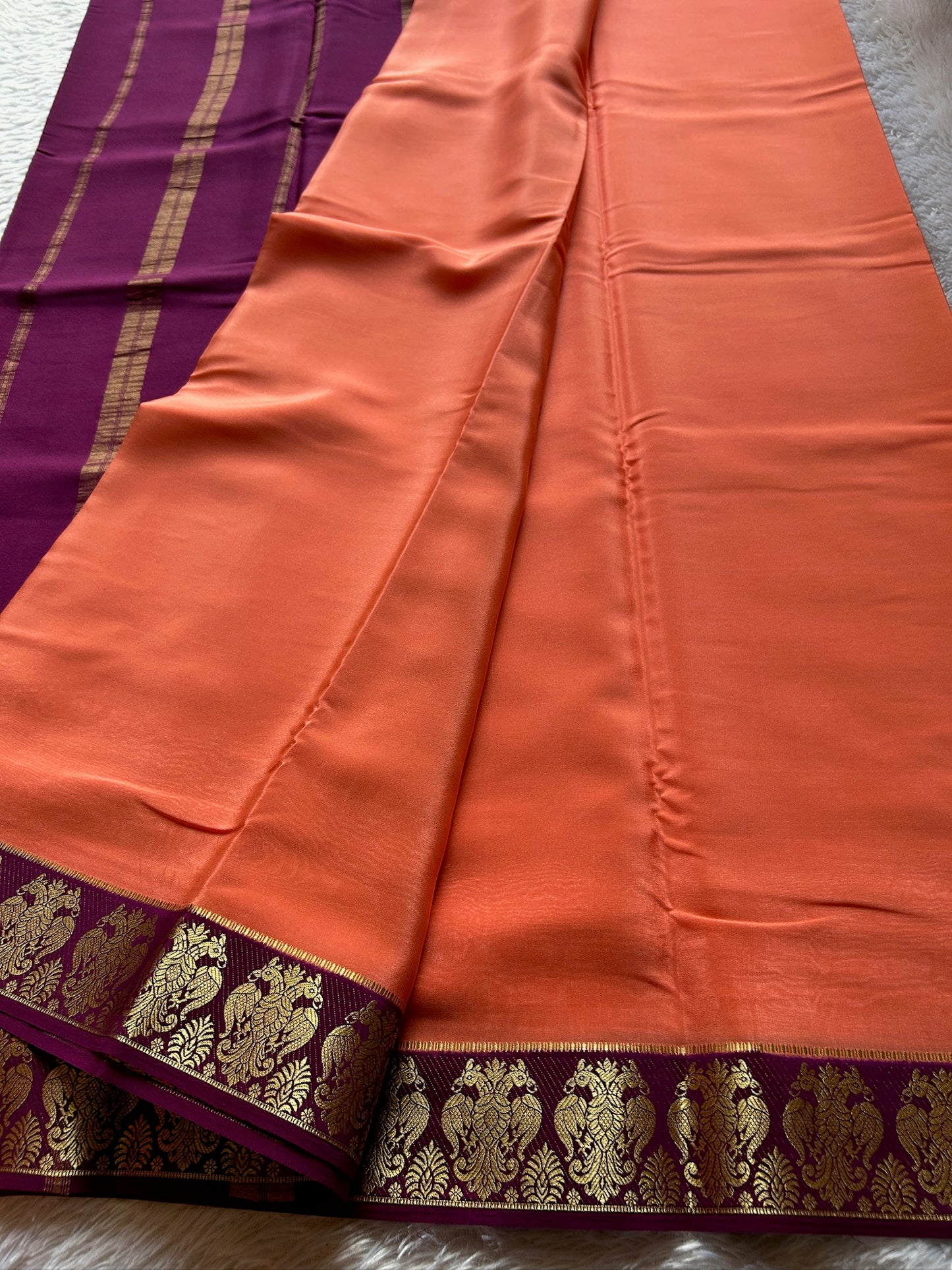 Veera (2D) : Dark peach-magenta