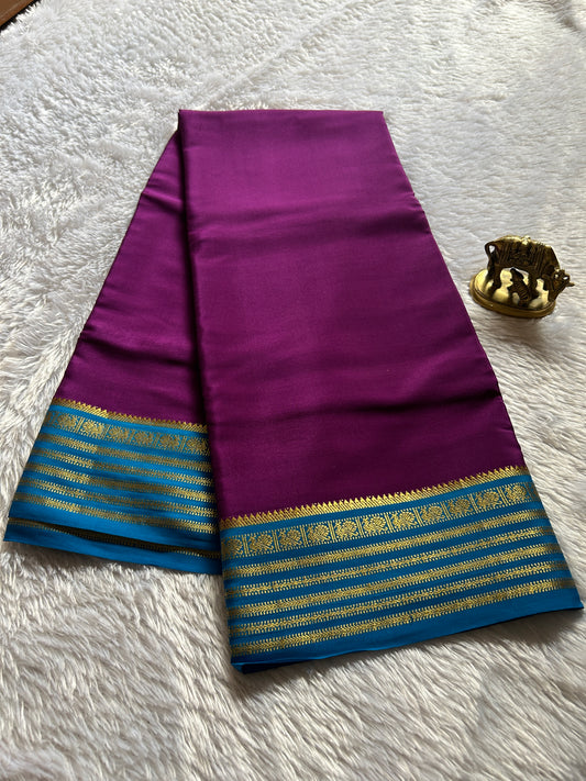 Soujanya (2D) : Plum-Ananda blue