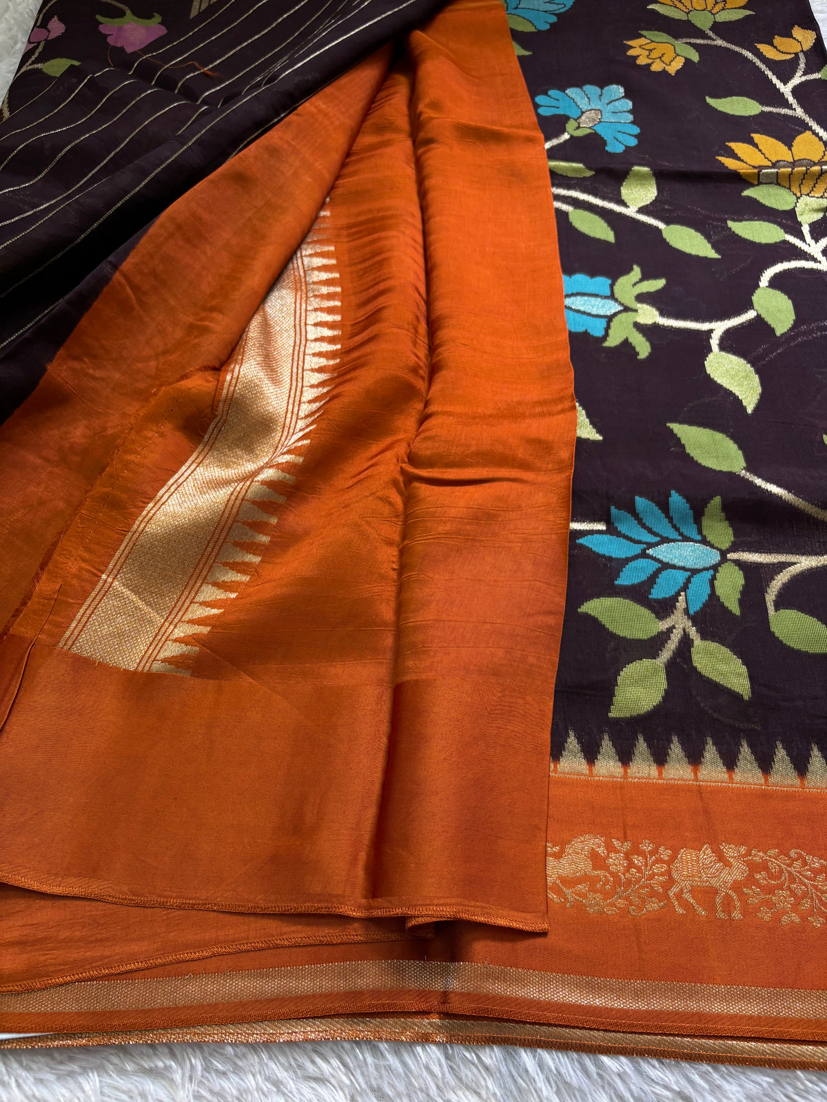 SS134 (2D) : Chocolate brown-rust orange