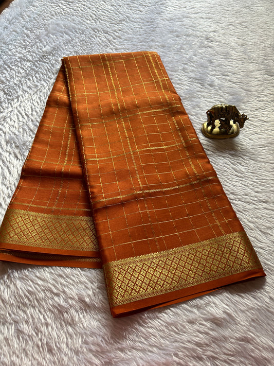 Sushma : Solid Burnt Orange