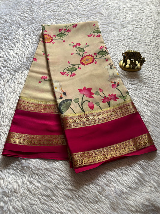 Kasturi : Beige - Pink