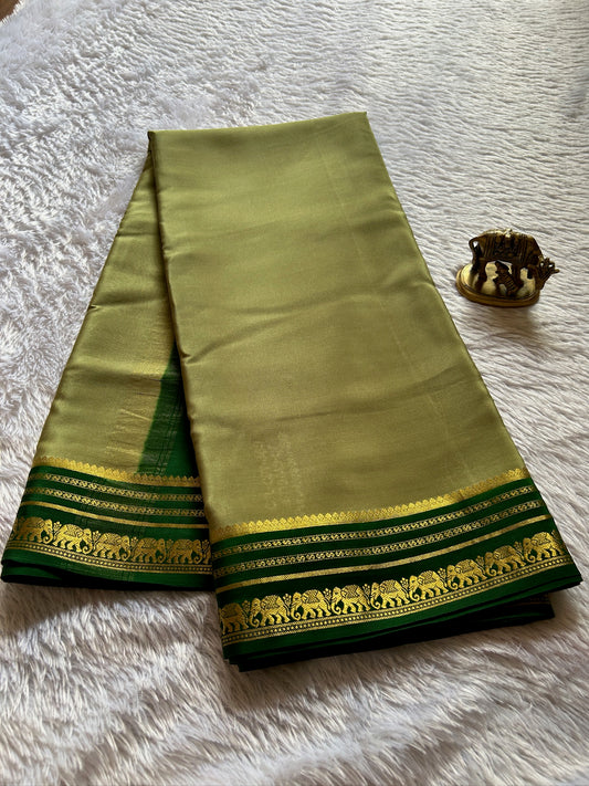 Eshwari (2D) : Sage Green-Dark green