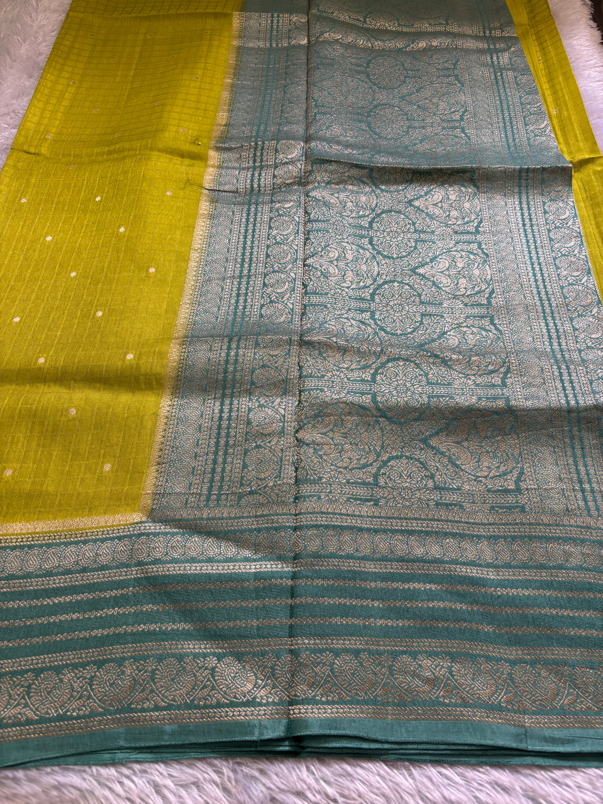 SS111 (2D) : Mehendi green-steel blue