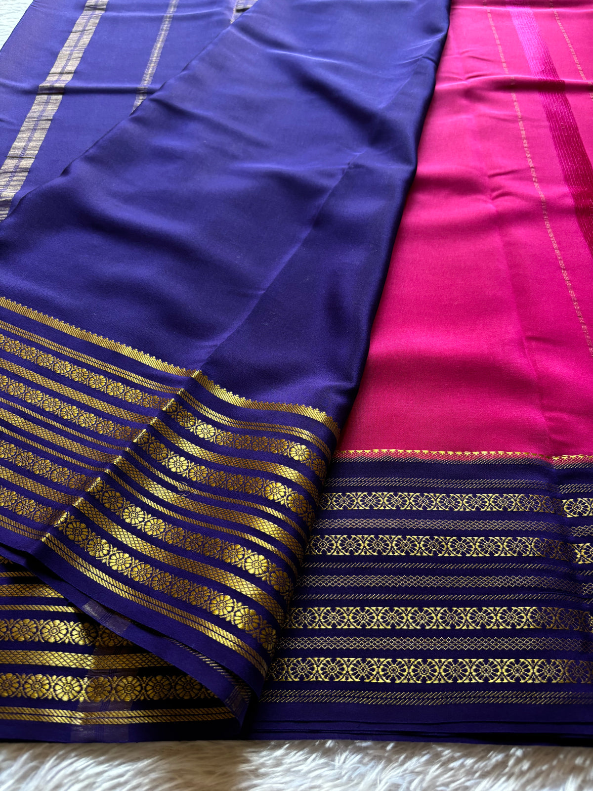 Parimala : Pink - Dark Blue
