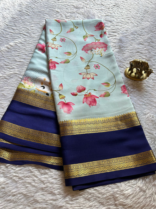 Kasturi (2D) : Light sky blue-dark blue