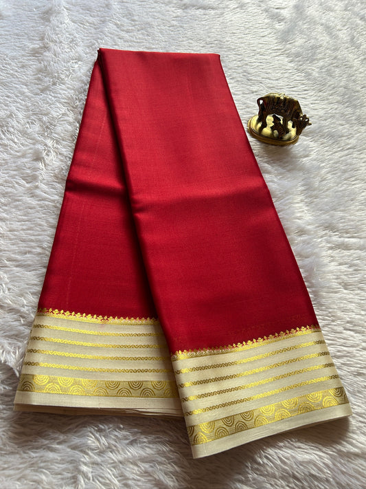 Rashmi (2D) : Dark Red-off white