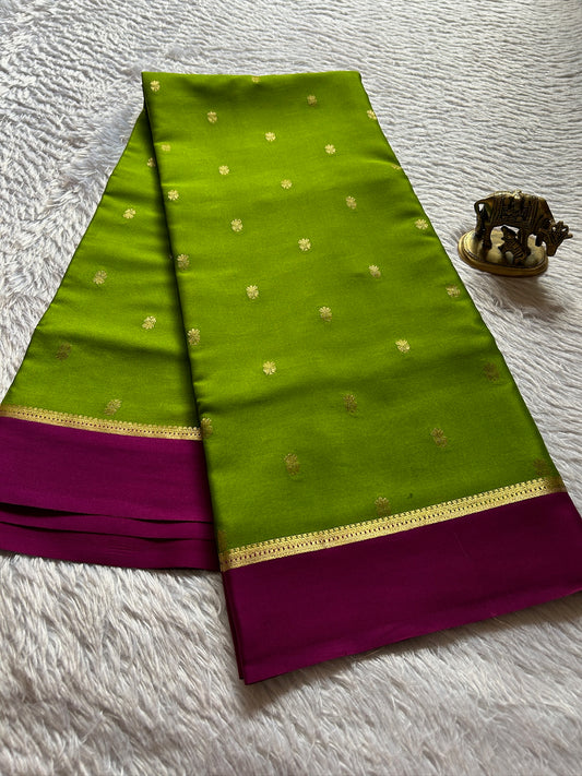 Sahana (2D) : Mehendi Green-Magenta