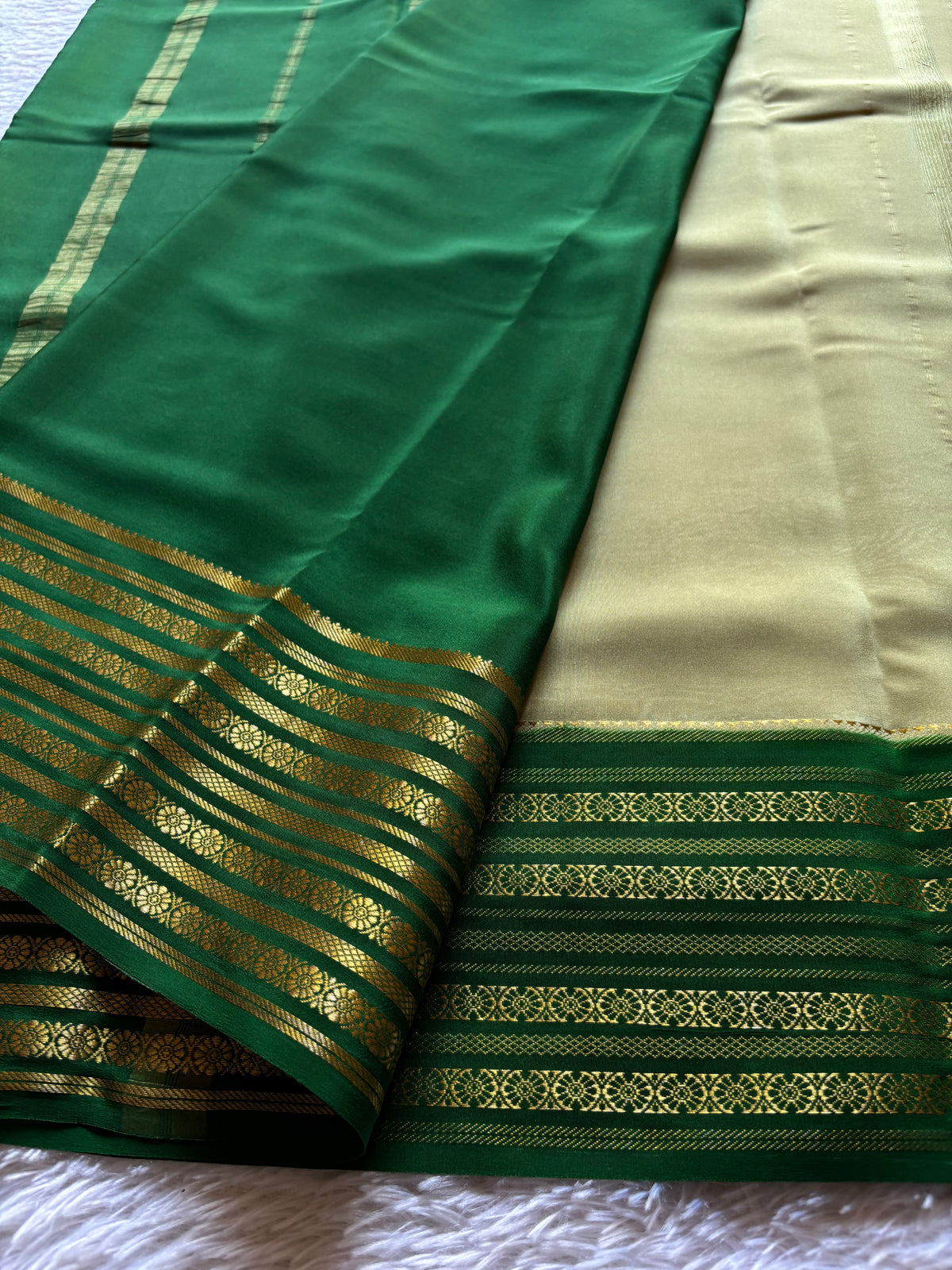 Parimala : Sage Green - Dark Green