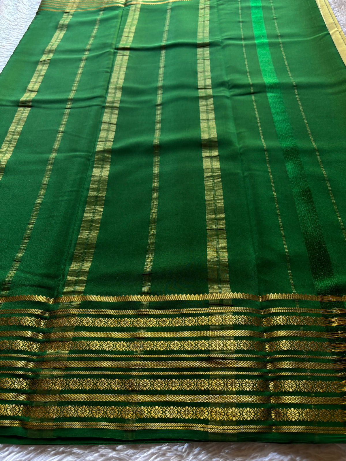 Parimala : Sage Green - Dark Green