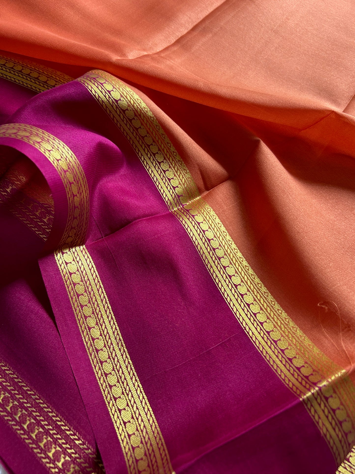 Malathi (2D): Dark peach - Pink