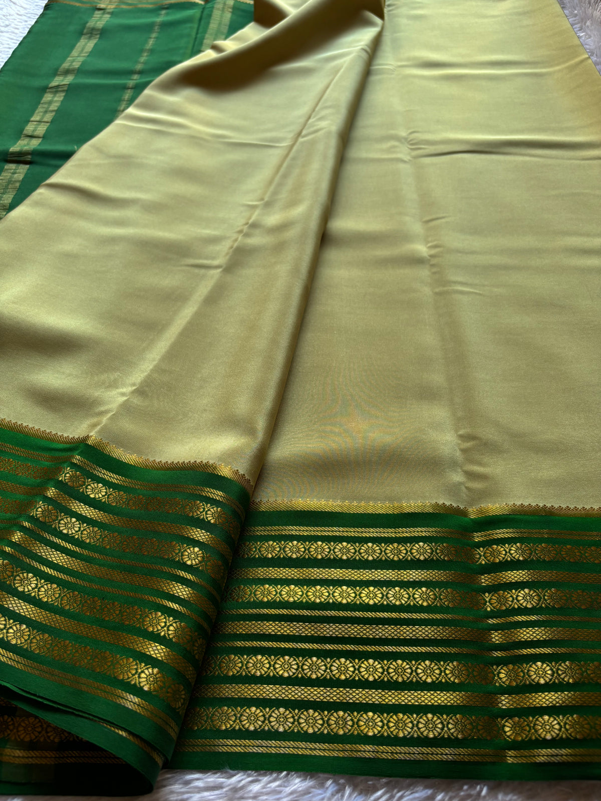 Parimala : Sage Green - Dark Green
