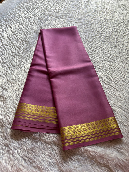 Swara : Solid lavender pink