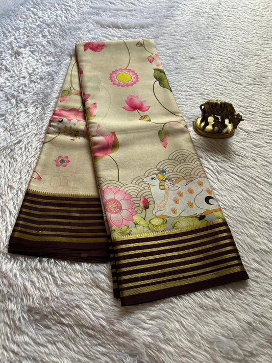 Kamala (2D) : Light beige-chocolate brown