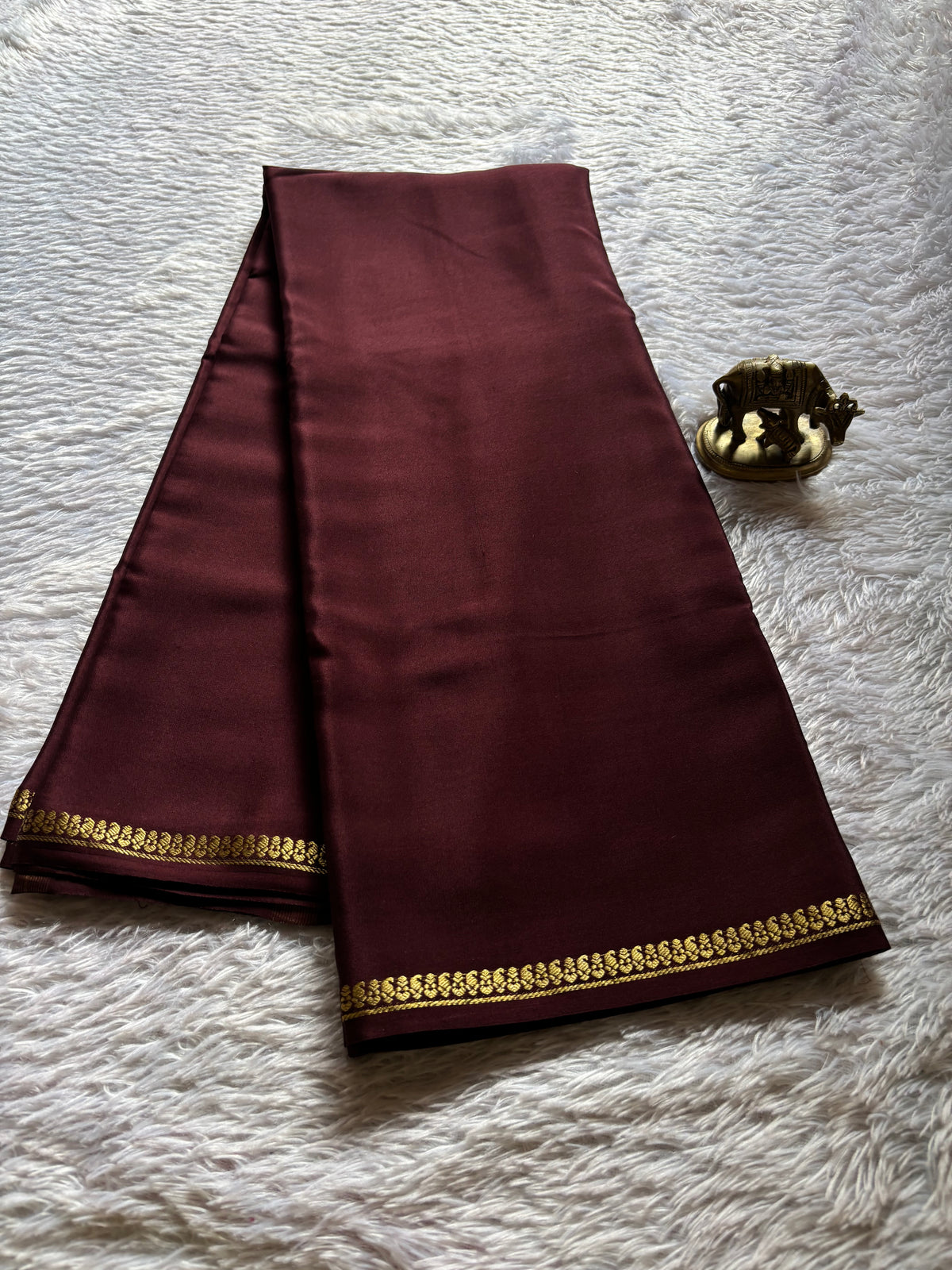 Nitya : Solid Chocolate brown