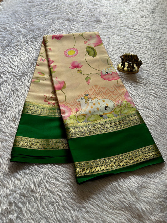 Kasturi :  Light peach-dark green