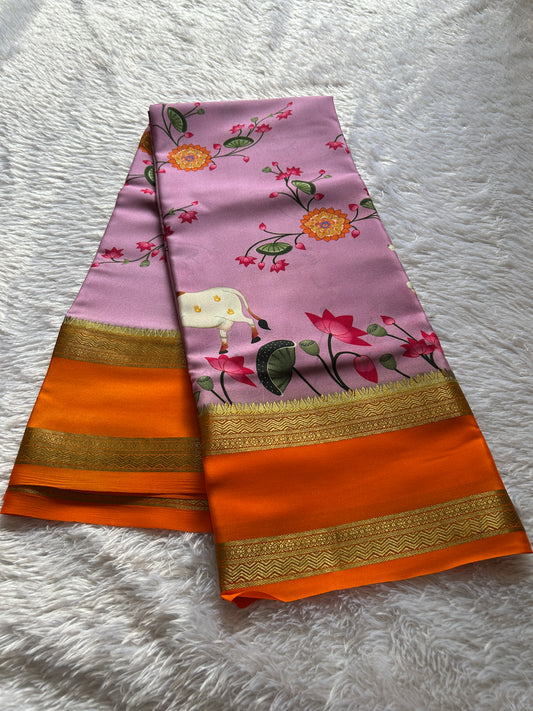 Kasturi : Lavendar-Orange