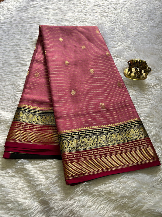 Amulya (3D) : Light pink-black-dark pink