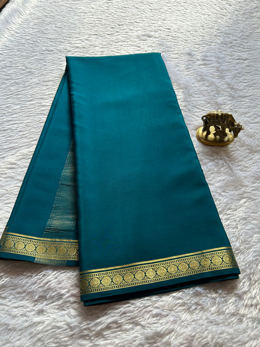 Parijata : Solid Teal blue