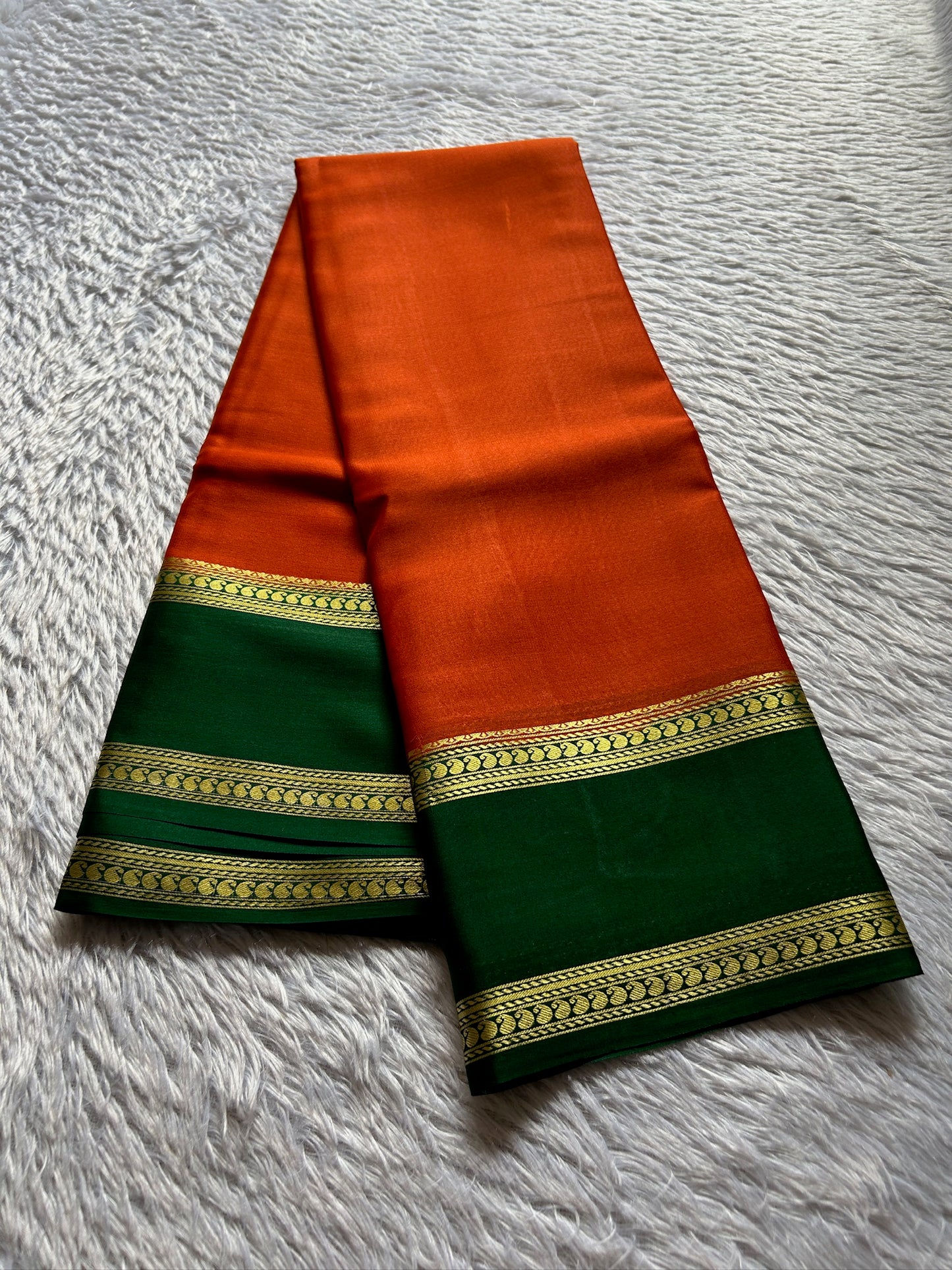 Malathi (2D) :  Dark orange -bottle green