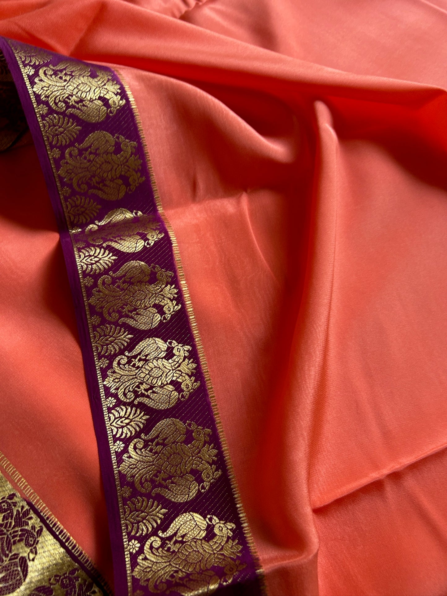 Veera (2D) : Dark peach-magenta