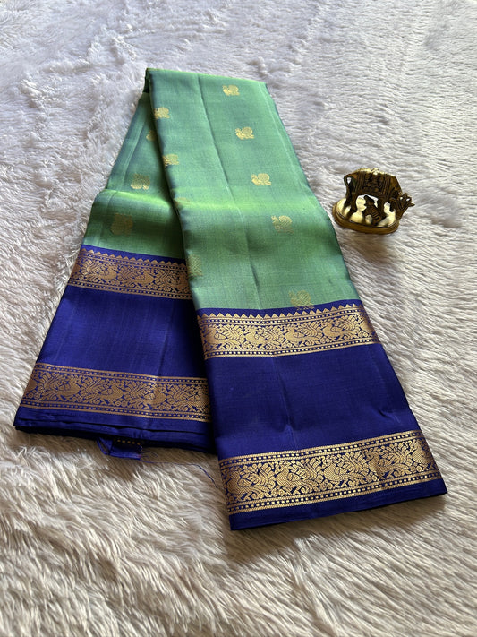 Lakshmi : Green - Dark Blue