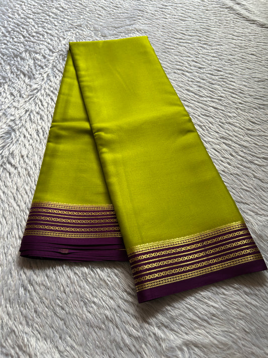 Deeksha (2D) : Lime green-plum