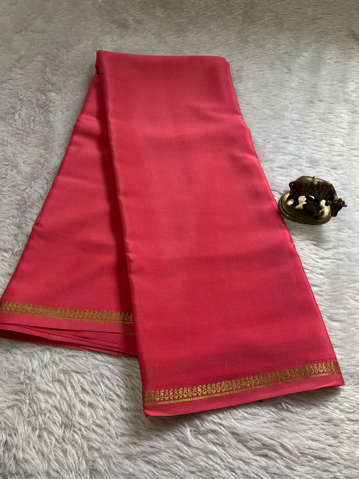 Nitya : Solid Coral pink