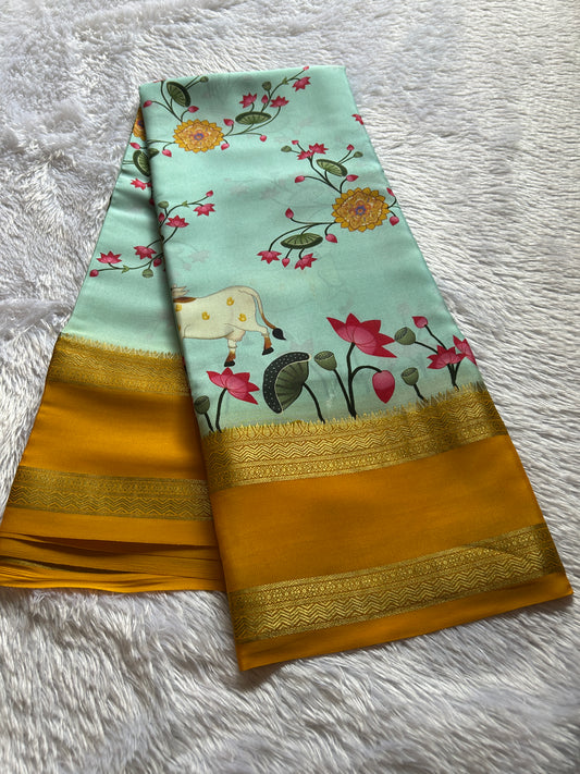 Kasturi : Light blue - Yellow