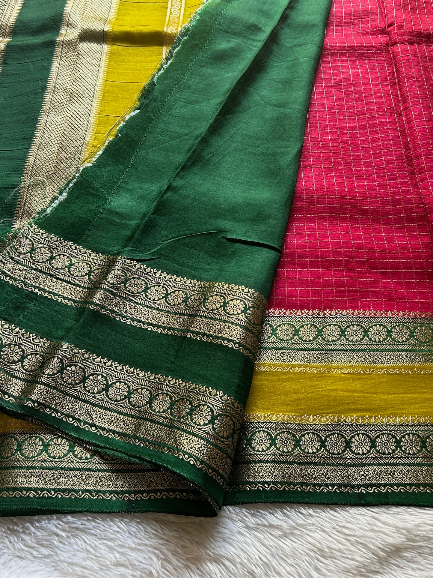 SS105 : pink-olive-bottle green