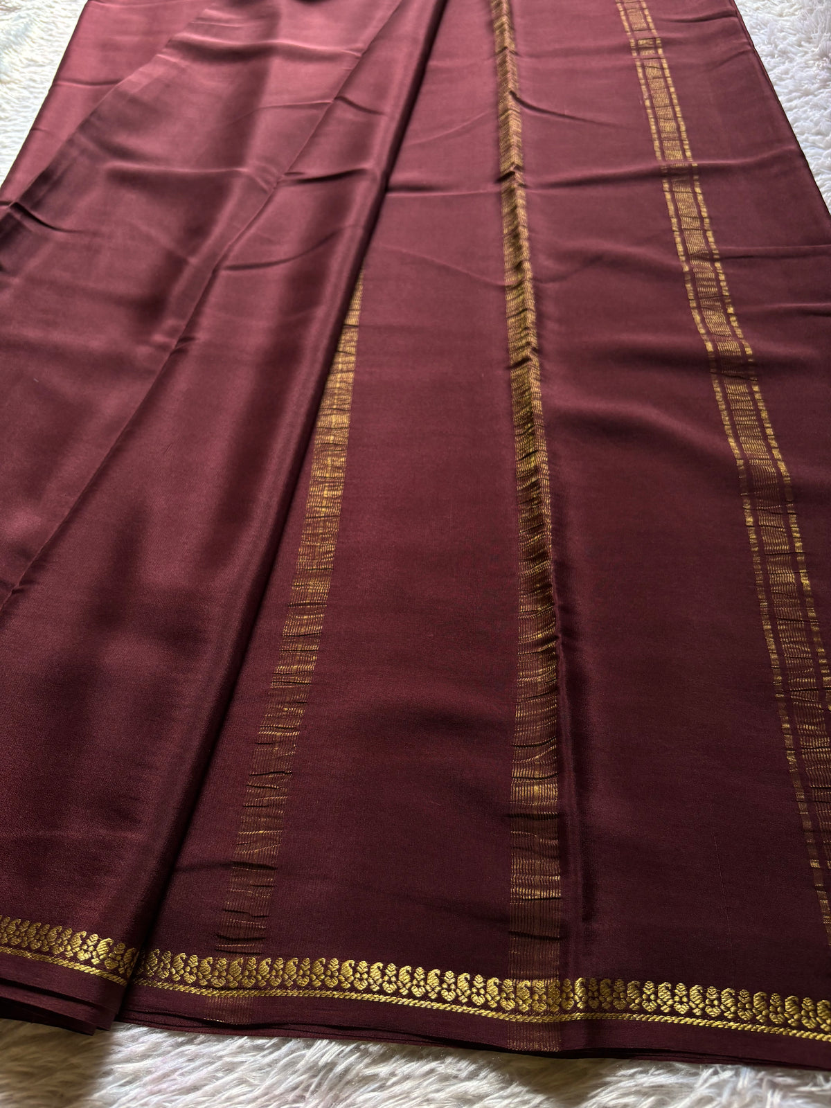 Nitya : Solid Chocolate brown