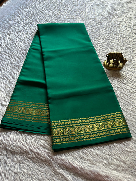 Devika : Solid Dark Rama green
