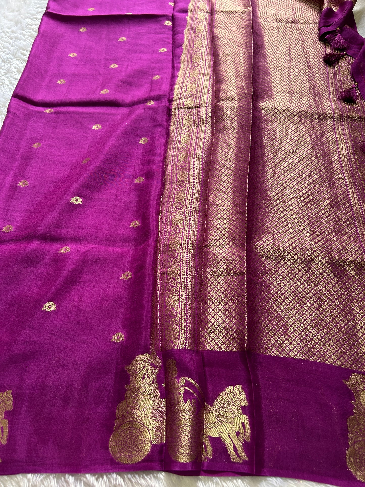 Semi crepe : solid Magenta