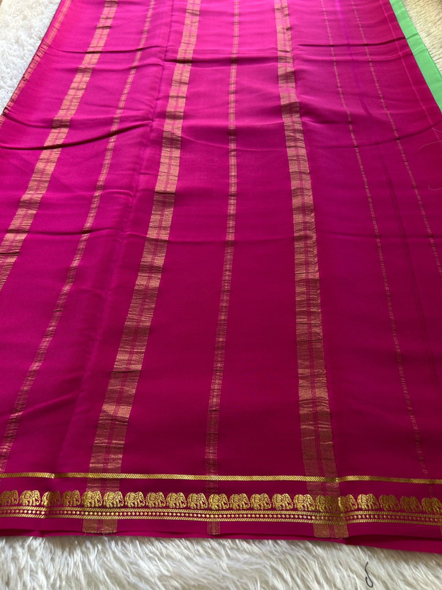 Gamani (2D) : Mint green-rani pink