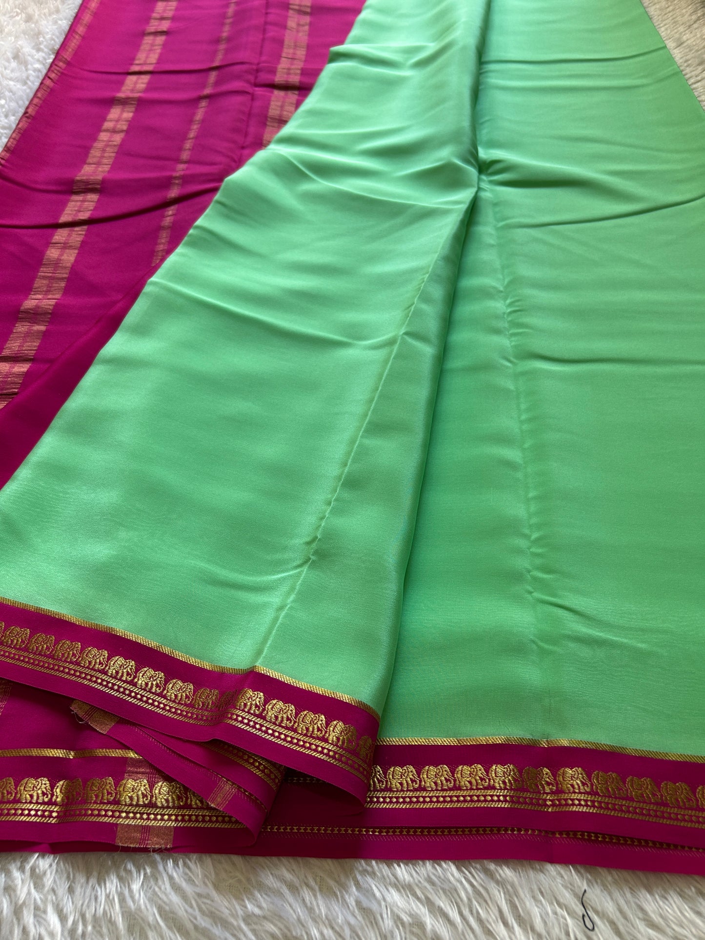 Gamani (2D) : Mint green-rani pink