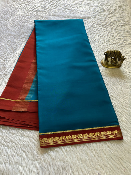 Gamani (2D) : Peacock blue-rust red