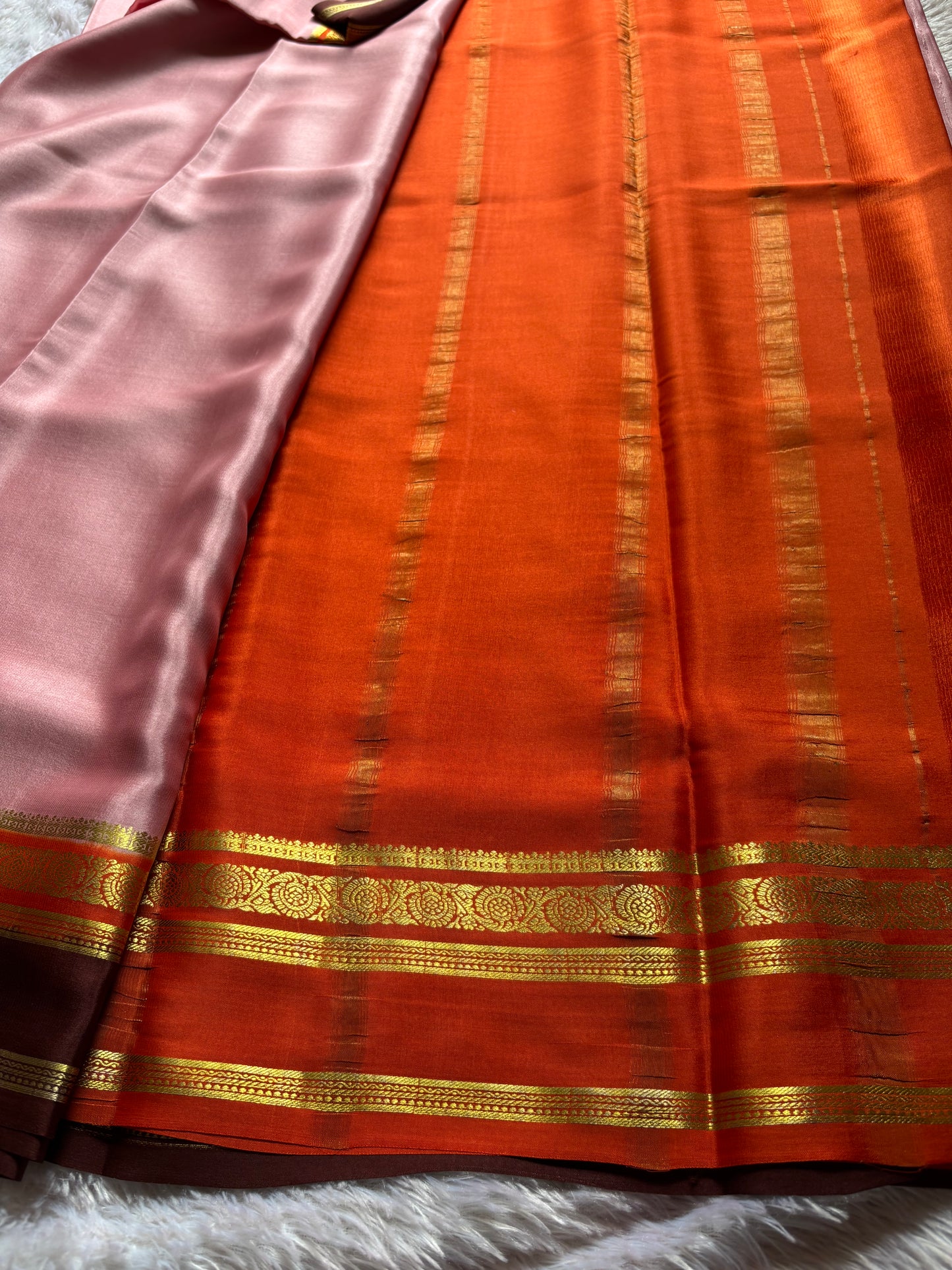 Tara (3D) : Pastel pink-orange-chocolate brown