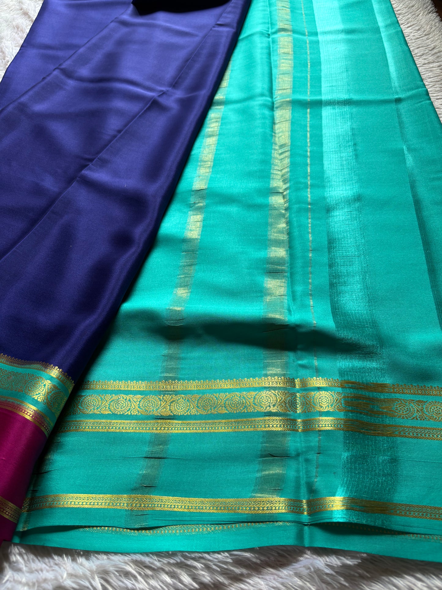 Tara (3D) : Dark blue-sea blue-rani pink