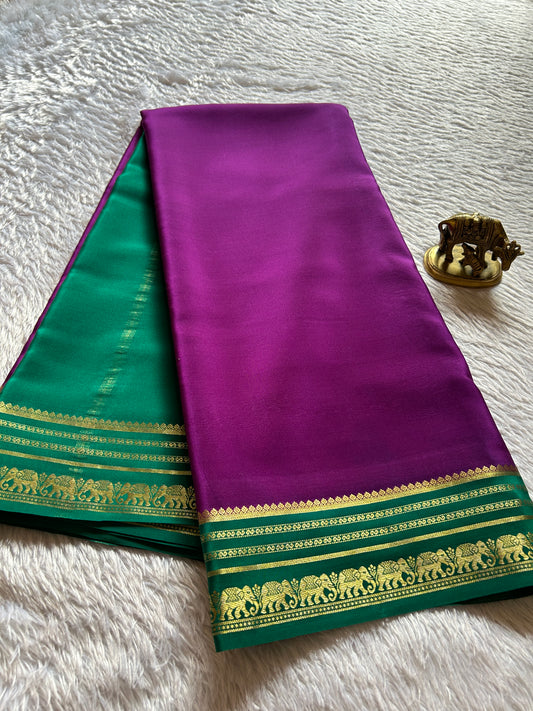 Eshwari (2D) : Dark Magenta-rama green