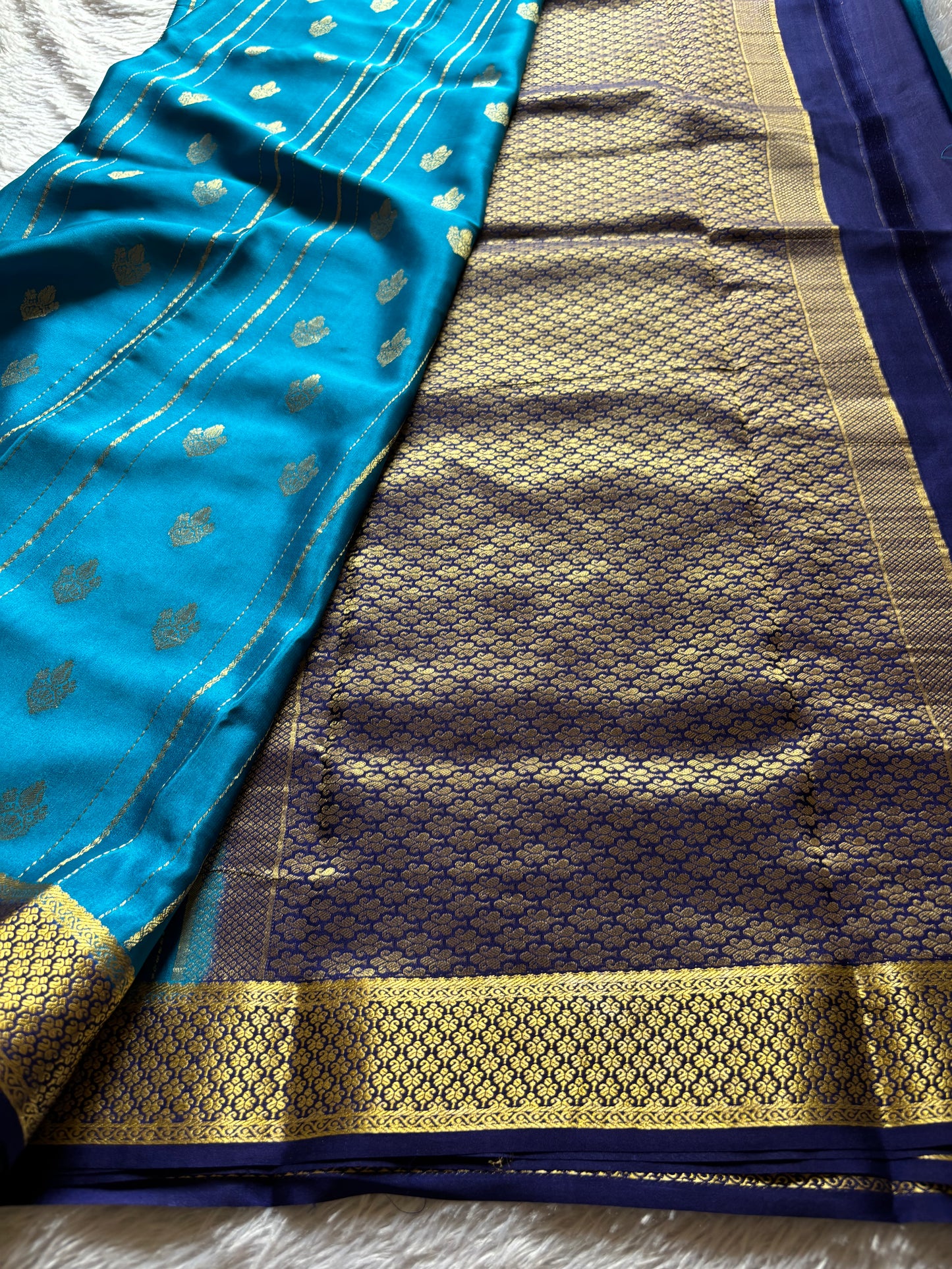 Sangeetha (2D) : Ananda blue-navy blue