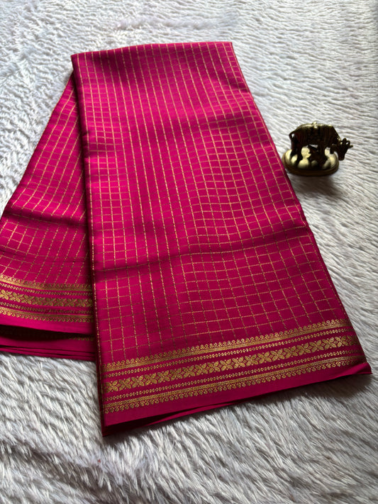 Madhura : Solid Rani pink