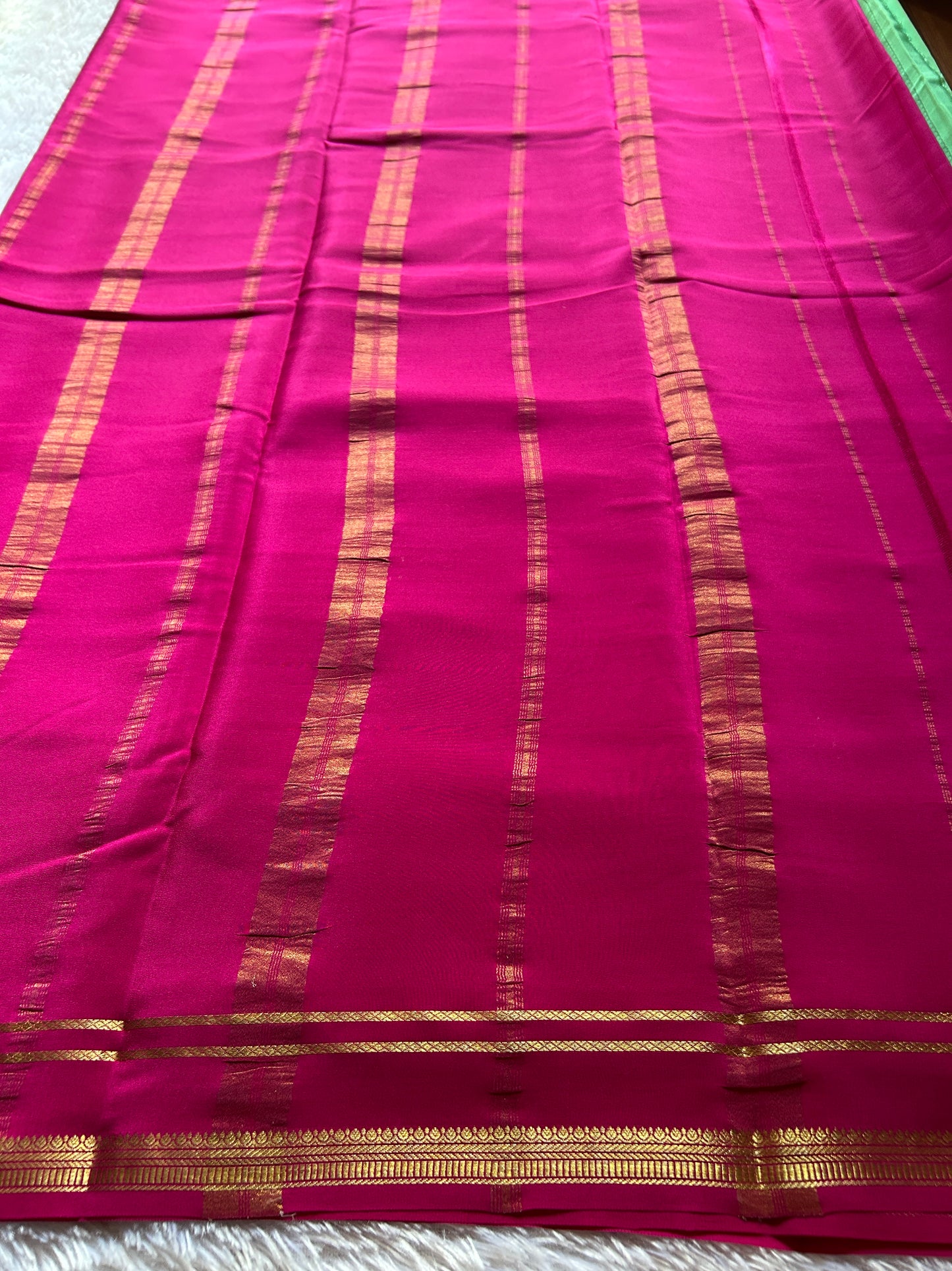 Sumathi (2D) : Mint green-rani pink