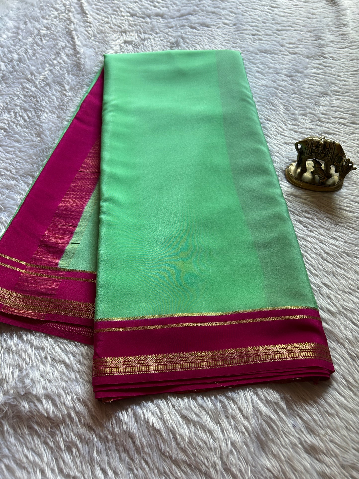 Sumathi (2D) : Mint green-rani pink