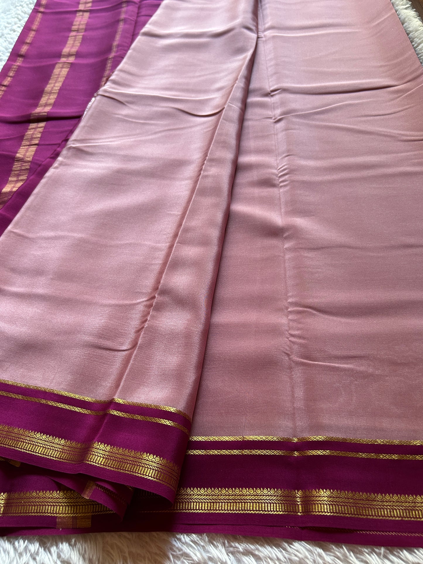 Sumathi (2D) : Powder pink-magenta