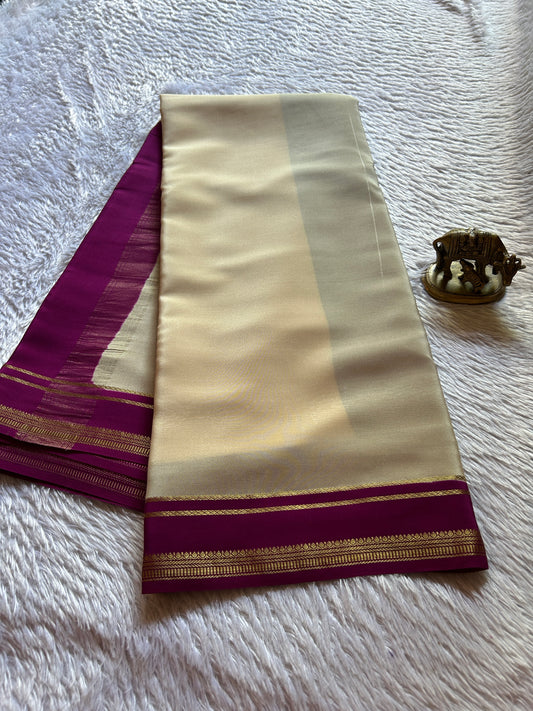 Sumathi (2D) : Ivory cream-magenta
