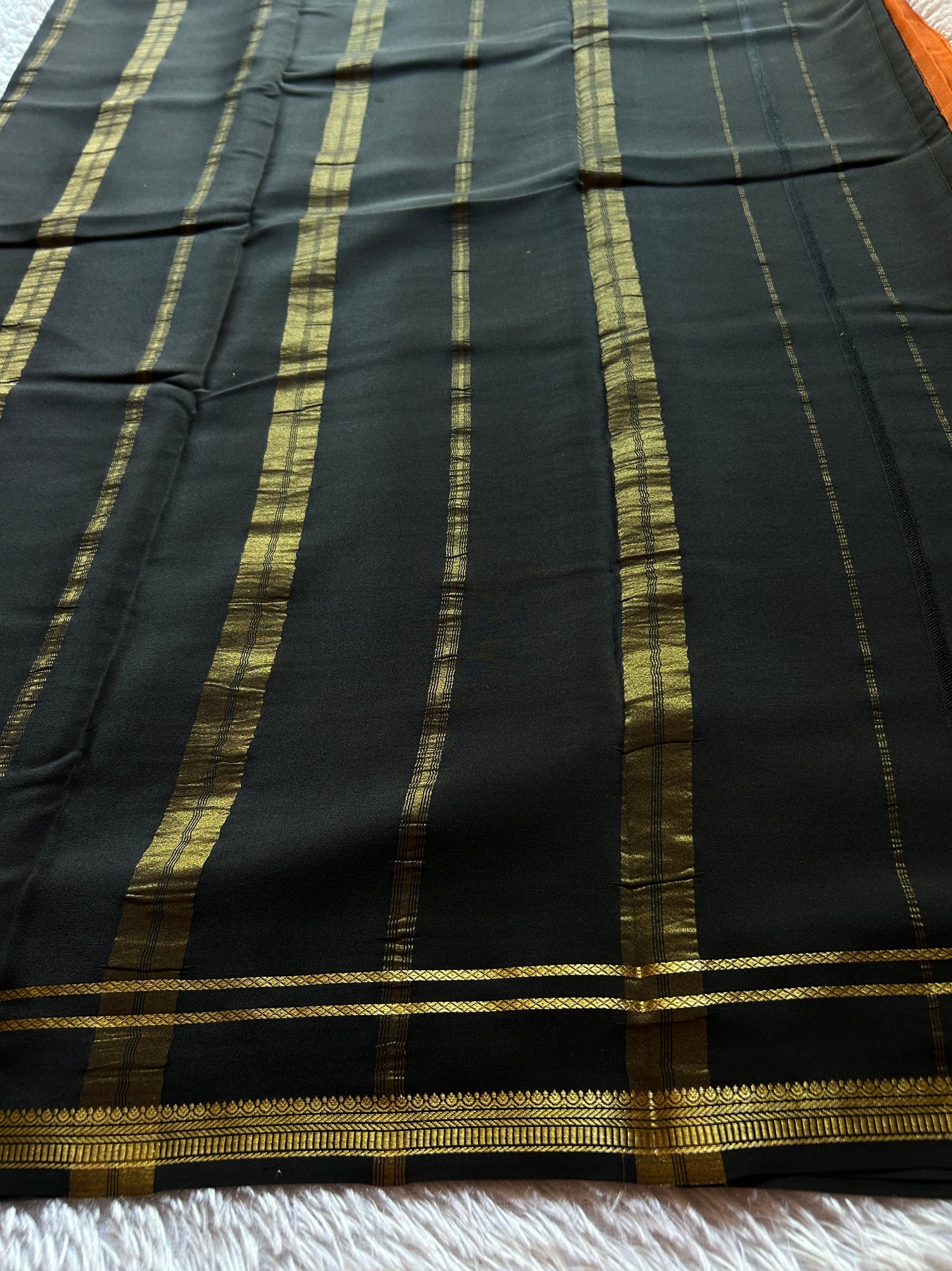 Sumathi (2D) : Rust orange-black