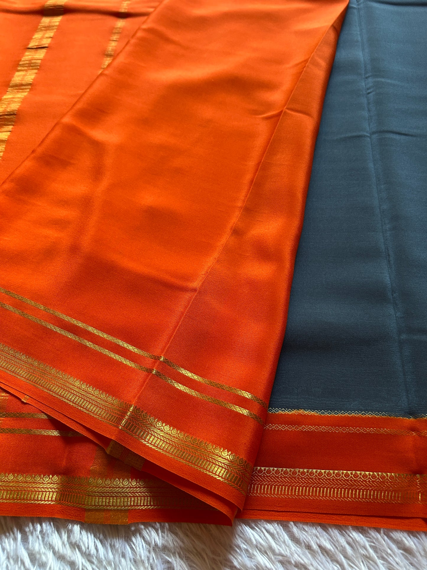 Sumathi (2D) : Slate grey-orange