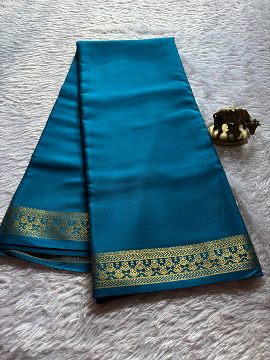 Shilpa : Solid Peacock blue