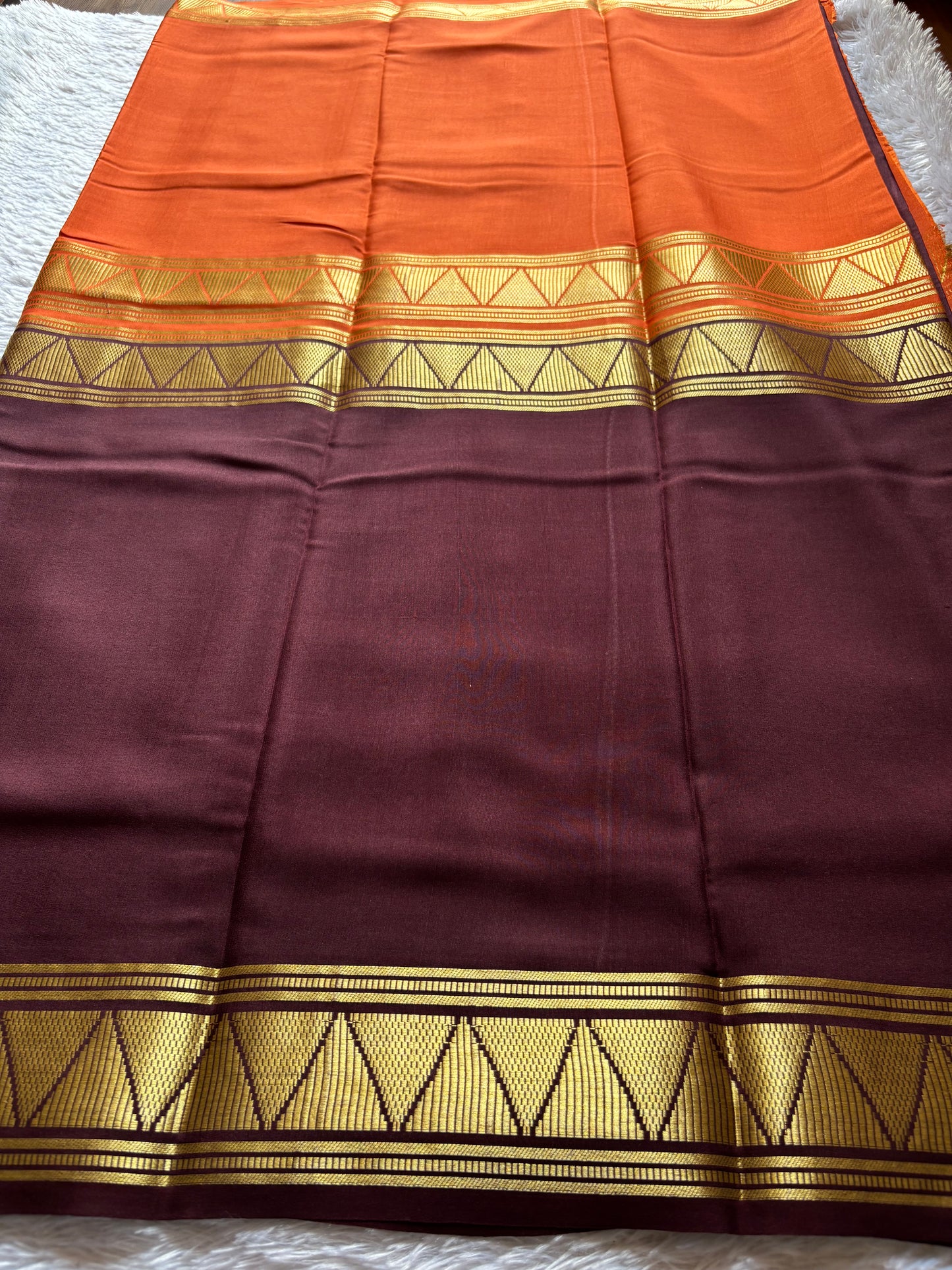 Dhwani (2D) : Orange-chocolate brown
