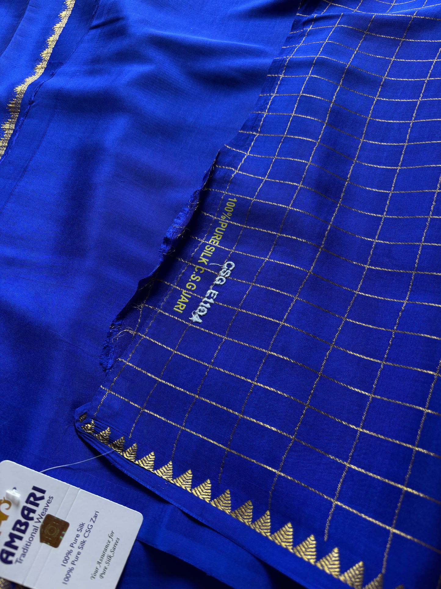 Malavika : Solid Royal blue
