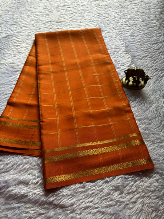 Vismaya : Solid Rust orange